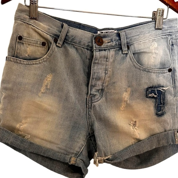 One Teaspoon Chargers Women's Jean Shorts - Picture 5 of 12